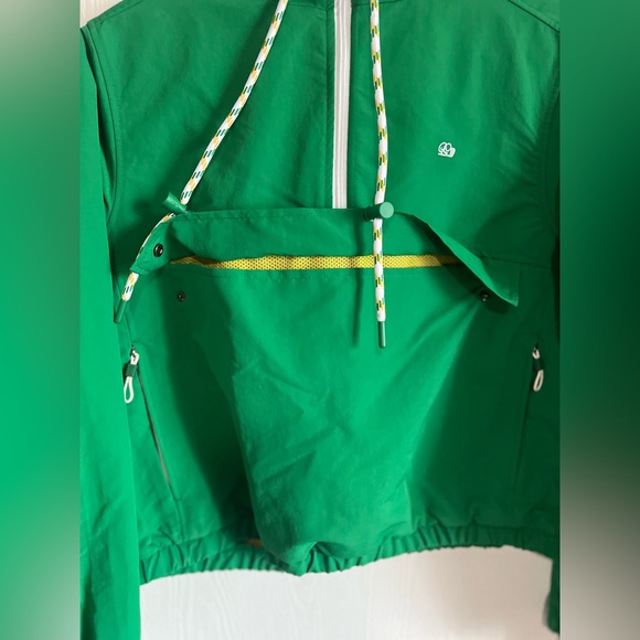 Good Good Golf Women's The Bay Windbreaker Jacket Kelly Green Size L - Picture 9 of 16